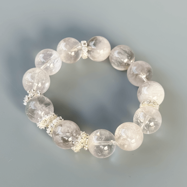 Crystal Bead Bracelet with Elegant Clear Beads