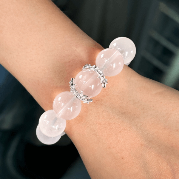Lavender Amethyst Bracelet on Wrist
