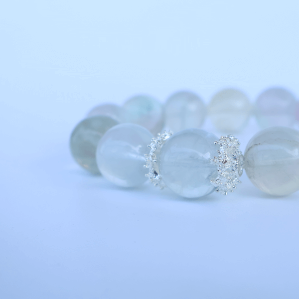 Green Ghost Phantom Bead Bracelet Display on Clean Background