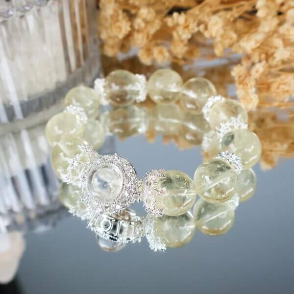 Yellow Azeztulite Bead Bracelet – Wear for Positivity & Clarity