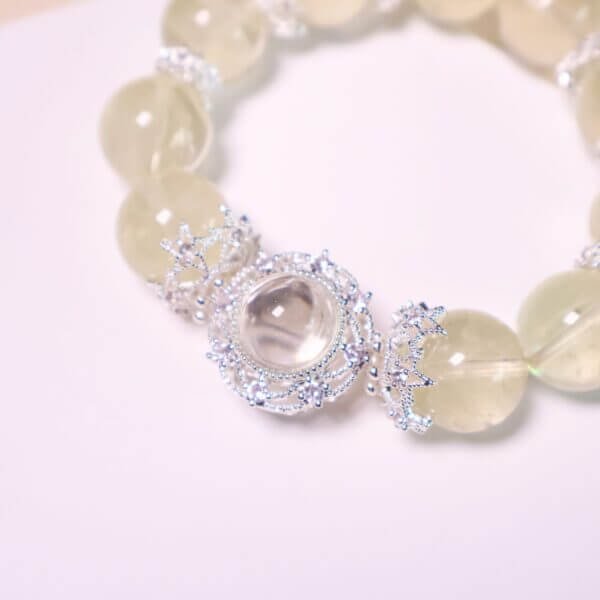 Yellow Azeztulite Crystal Bead Bracelet – Natural Healing Energy
